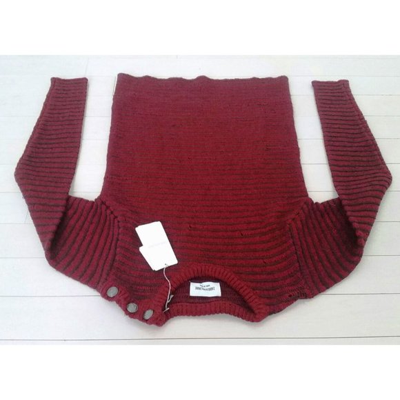 $370 ZADIG VOLTAIRE Jeremy Raye DESTROYED Sweater PRUNE Pullover ITALY ( S ) - Picture 6 of 8